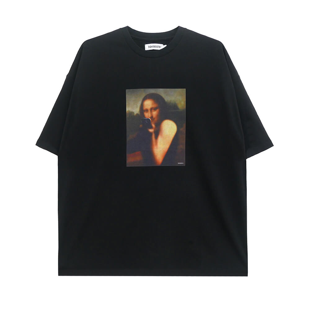 TIGHTBOOTH（TBPR）T-SHIRT タイトブース Tシャツ MONA　LISA BLACK スケートボード スケボー 