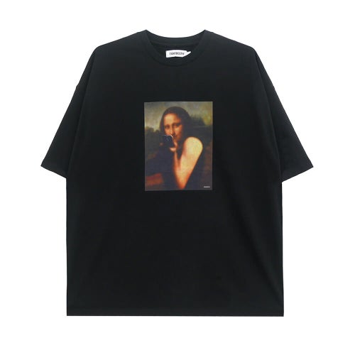 TIGHTBOOTH（TBPR）T-SHIRT タイトブース Tシャツ MONA　LISA BLACK スケートボード スケボー 