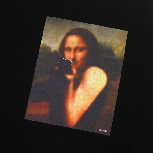 TIGHTBOOTH（TBPR）T-SHIRT タイトブース Tシャツ MONA　LISA BLACK スケートボード スケボー 1