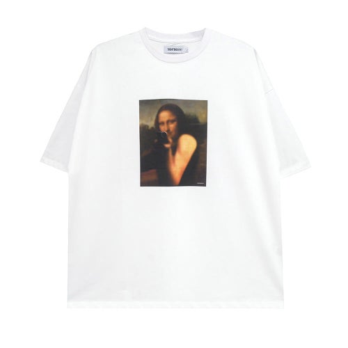 TIGHTBOOTH（TBPR）T-SHIRT タイトブース Tシャツ MONA LISA WHITE スケートボード スケボー 