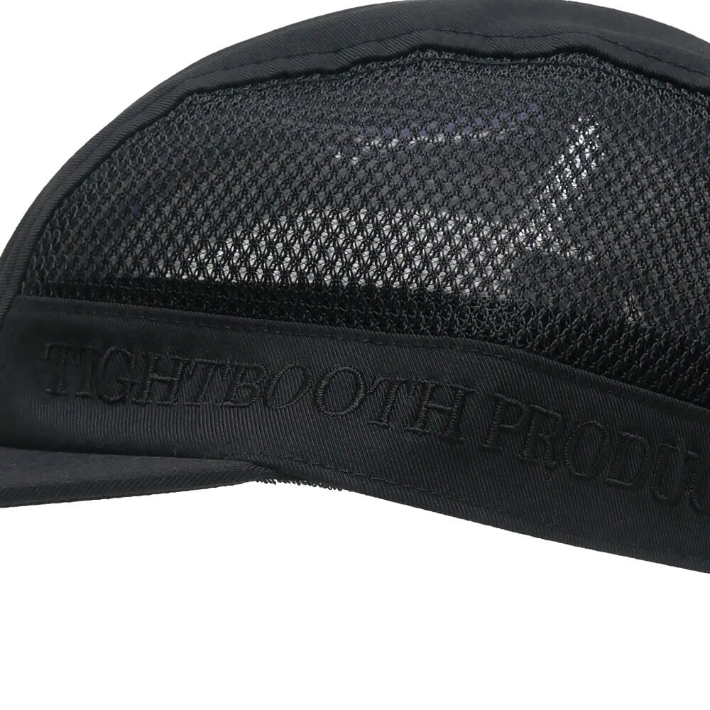 TIGHTBOOTH（TBPR）CAP タイトブース キャップ SIDE LOGO MESH CAMP BLACK スケートボード スケボー 5