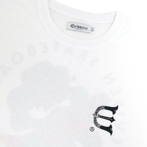 EVISEN T-SHIRT エビセン Tシャツ EVI TARO WHITE スケートボード スケボー 2