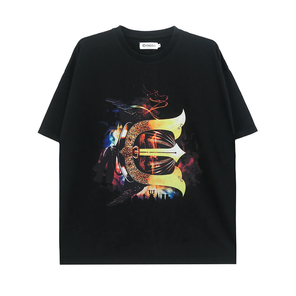 EVISEN T-SHIRT エビセン Tシャツ JULIEN E LOGO TECH BLACK スケート