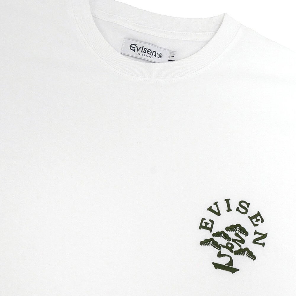 EVISEN T-SHIRT エビセン Tシャツ BONSAI WHITE スケートボード スケボー 1