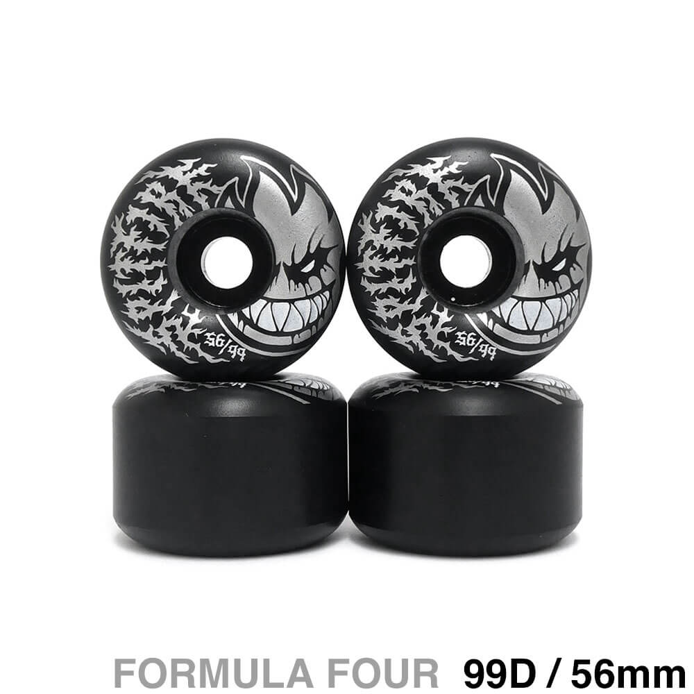 SPITFIRE WHEEL スピットファイヤー ウィール FORMULA FOUR（F4）99D RADIAL FULL DEATHMASK II 黒 56mm スケートボード スケボー 1