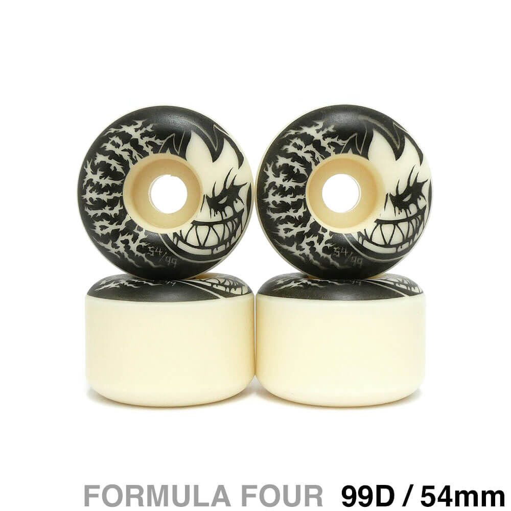 SPITFIRE WHEEL スピットファイヤー ウィール FORMULA FOUR（F4）99D RADIAL FULL DEATHMASK II グロー 54mm スケートボード スケボー 1