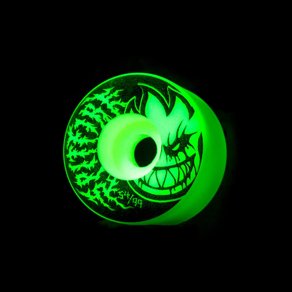 SPITFIRE WHEEL スピットファイヤー ウィール FORMULA FOUR（F4）99D RADIAL FULL DEATHMASK II グロー 54mm スケートボード スケボー 3