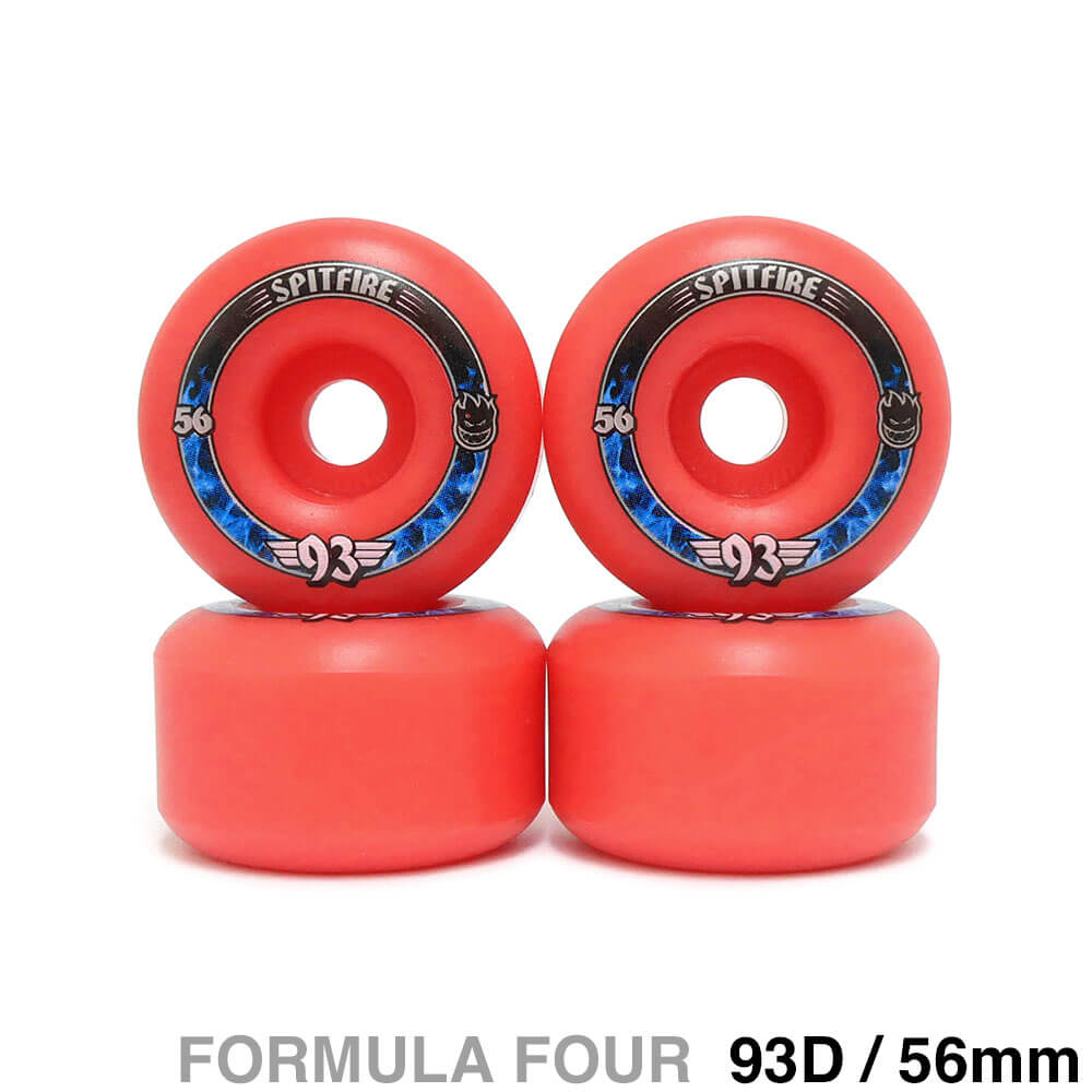 SPITFIRE WHEEL スピットファイヤー ウィール FORMULA FOUR（F4）93D RADIALS ピンク 56mm スケートボード スケボー 1