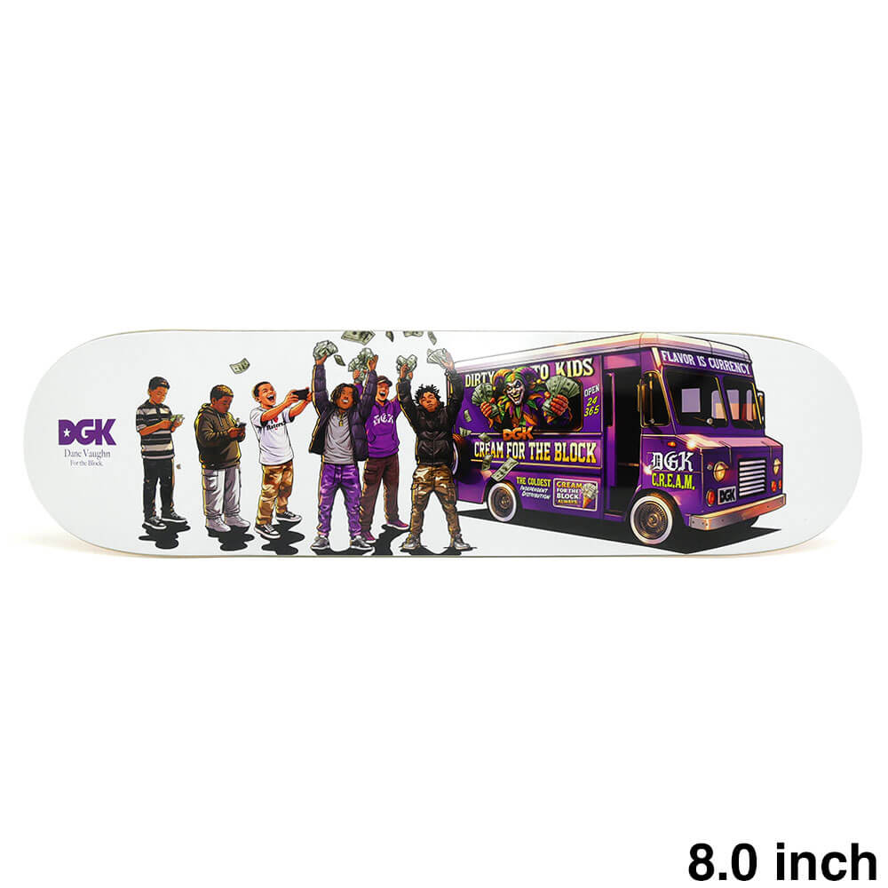 DGK DECK ディージーケー デッキ DANE VAUGHN FOR THE BLOCK 8.0 スケートボード スケボー 1