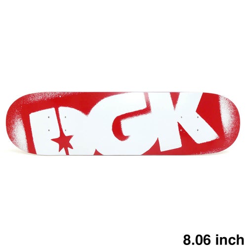 DGK DECK ディージーケー デッキ TEAM OG LOGO RED 8.06 スケートボード スケボー 1