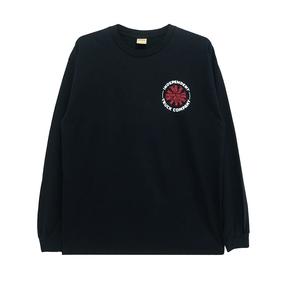 FUCKING AWESOME LONG SLEEVE インディペンデント ロングスリーブTシャツ FA x INDEPENDENT HOSTAGE BLACK スケートボード スケボー 1