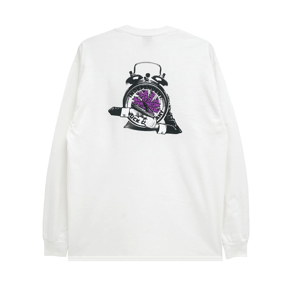 FUCKING AWESOME LONG SLEEVE インディペンデント ロングスリーブTシャツ FUCKING AWESOME x INDEPENDENT HOSTAGE WHITE スケートボード スケボー 