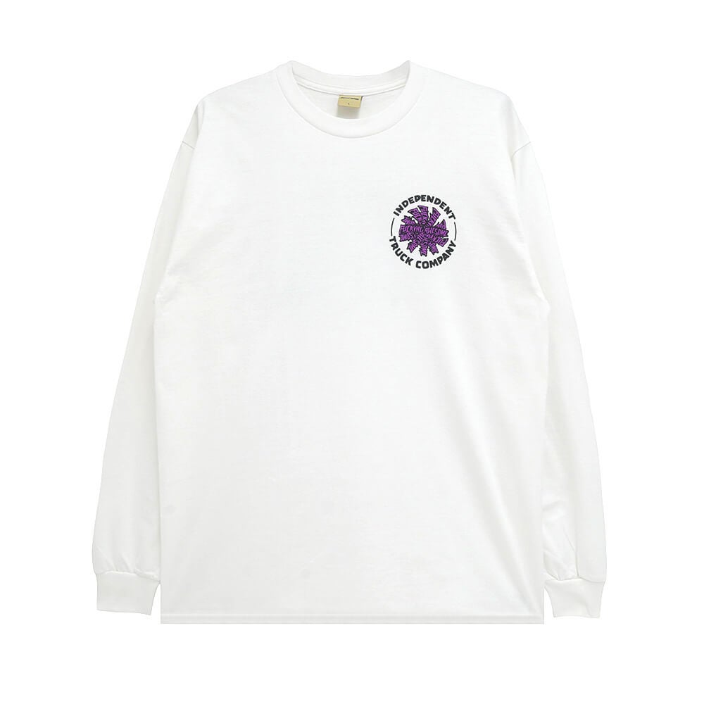 FUCKING AWESOME LONG SLEEVE インディペンデント ロングスリーブTシャツ FUCKING AWESOME x INDEPENDENT HOSTAGE WHITE スケートボード スケボー 1