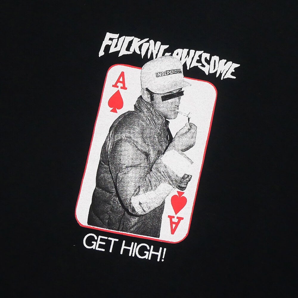 FUCKING AWESOME T-SHIRT ファッキンオーサム Tシャツ FA x INDEPENDENT GET HIGH BLACK スケートボード スケボー 1