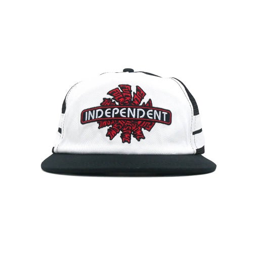 FUCKING AWESOME MESHCAP ファッキンオーサム メッシュキャップ FA x INDEPENDENT SPIRAL LOGO TRUCKER WHITE/BLACK スケートボード スケボー 1