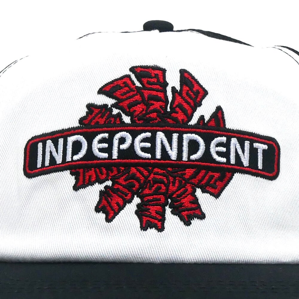 FUCKING AWESOME MESHCAP ファッキンオーサム メッシュキャップ FA x INDEPENDENT SPIRAL LOGO TRUCKER WHITE/BLACK スケートボード スケボー 5