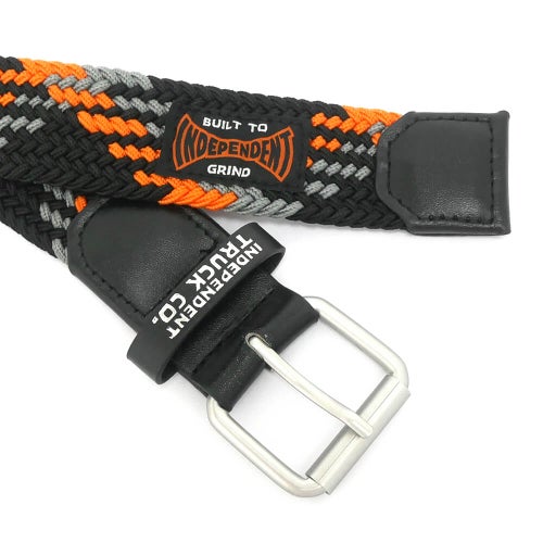INDEPENDENT BELT インディペンデント ベルト BUILT TO GRIND BELT BLACK/ORANGE スケートボード スケボー 4