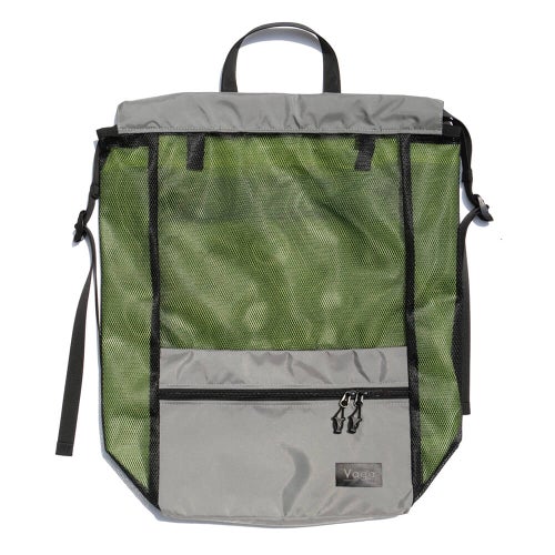 VAGA BACKPACK バガ バックパック リュック MESH SACK GREY/NEON GREEN スケートボード スケボー2