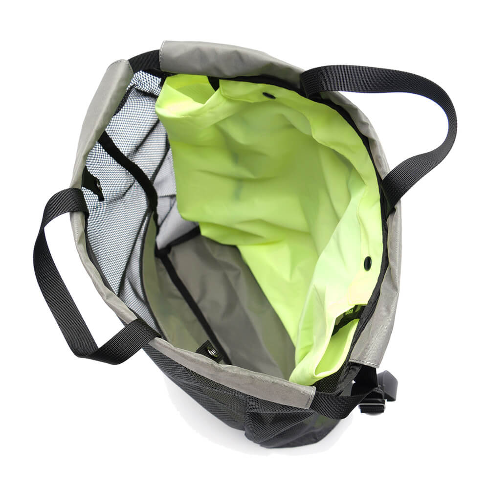 VAGA BACKPACK バガ バックパック リュック MESH SACK GREY/NEON GREEN スケートボード スケボー7