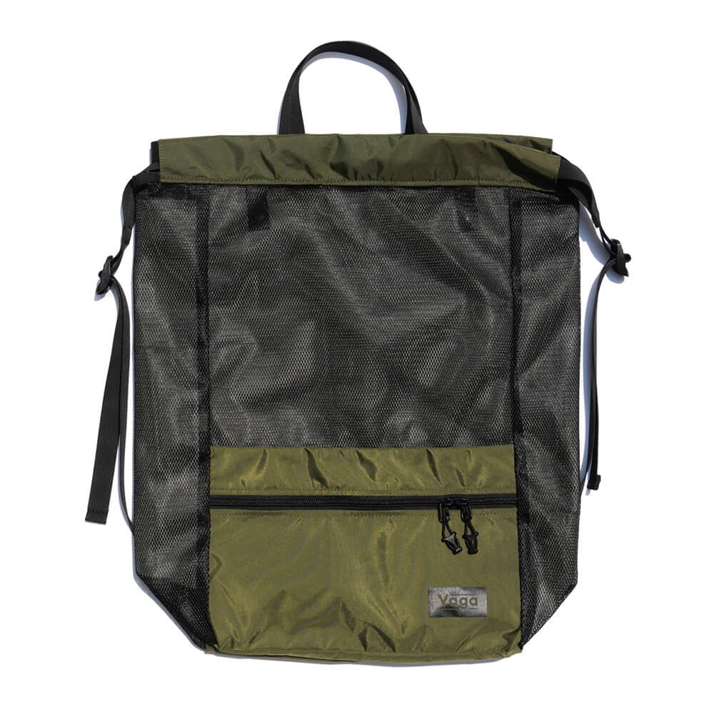 VAGA BACKPACK バガ バックパック リュック MESH SACK OLIVE/SMOKE スケートボード スケボー 2