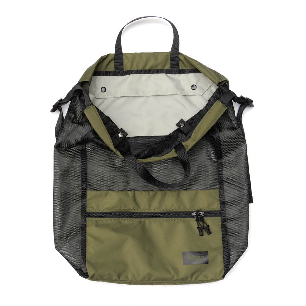 VAGA BACKPACK バガ バックパック リュック MESH SACK OLIVE/SMOKE スケートボード スケボー 4