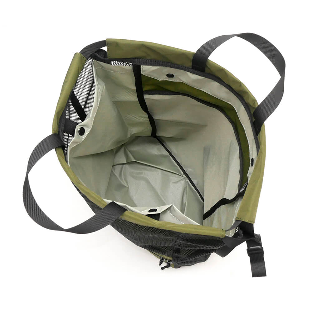 VAGA BACKPACK バガ バックパック リュック MESH SACK OLIVE/SMOKE スケートボード スケボー 6