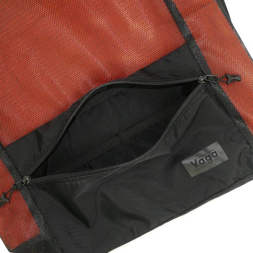 VAGA BACKPACK バガ バックパック リュック MESH SACK BLACK/NEON ORANGE スケートボード スケボー 5