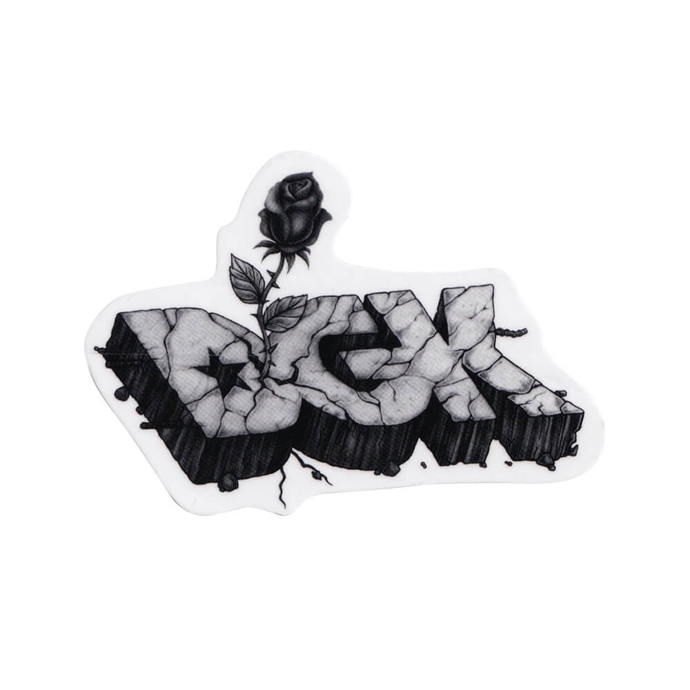 DGK STICKER ディージーケー ステッカー ROSE CONCRETE GREY スケートボード スケボー