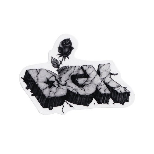 DGK STICKER ディージーケー ステッカー ROSE CONCRETE GREY スケートボード スケボー