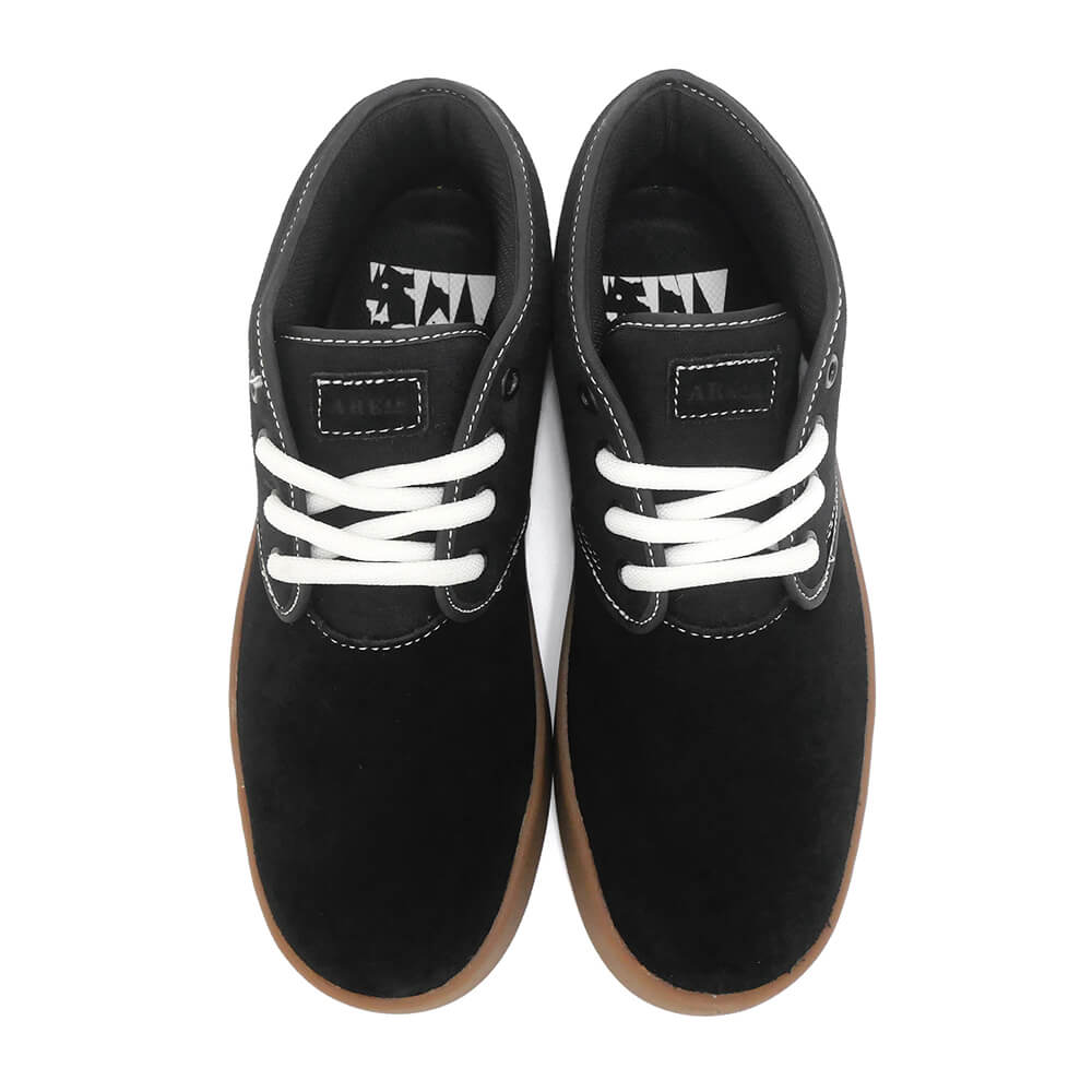 ARETH SHOES アース シューズ スニーカー BULIT WHITE STITCH BLACK スケートボード スケボー 2