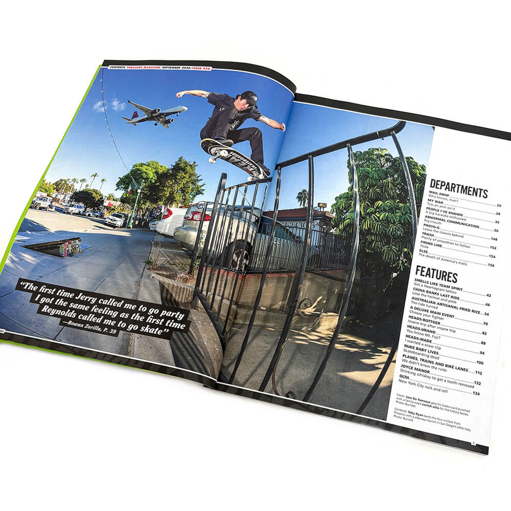 THRASHER MAGAZINE スラッシャー 雑誌 2026年9月号 スケートボード スケボー 01