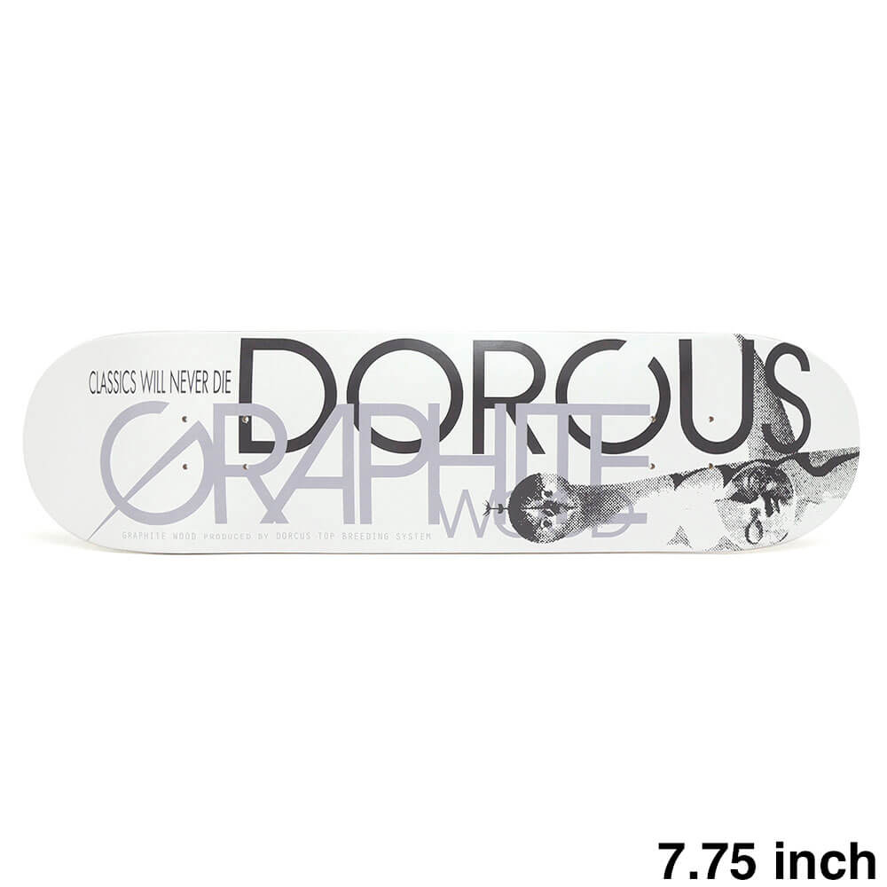 DORCUS DECK ドーカス デッキ TEAM GRAPHITE WOOD OSAKA WHITE 7.75 スケートボード スケボー 1