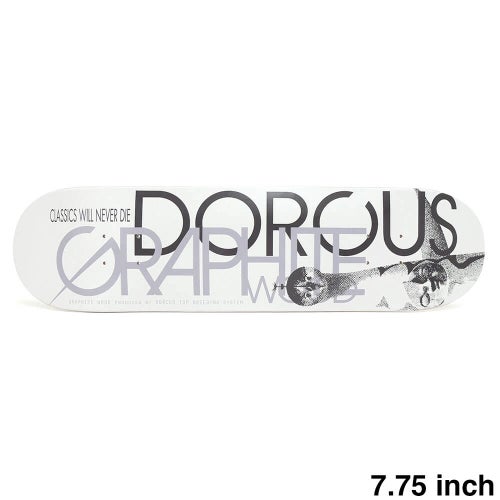 DORCUS DECK ドーカス デッキ TEAM GRAPHITE WOOD OSAKA WHITE 7.75 スケートボード スケボー 1