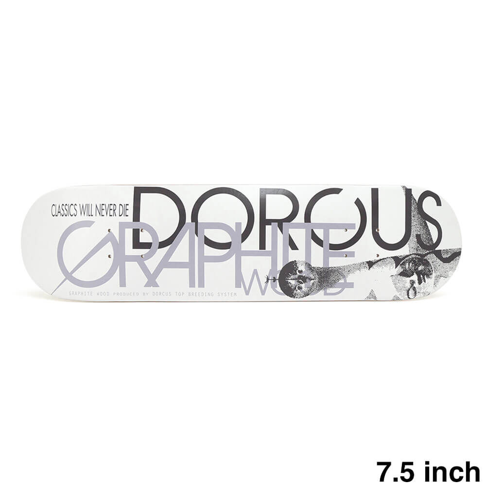 DORCUS DECK ドーカス デッキ TEAM GRAPHITE WOOD OSAKA WHITE 7.5 スケートボード スケボー 1