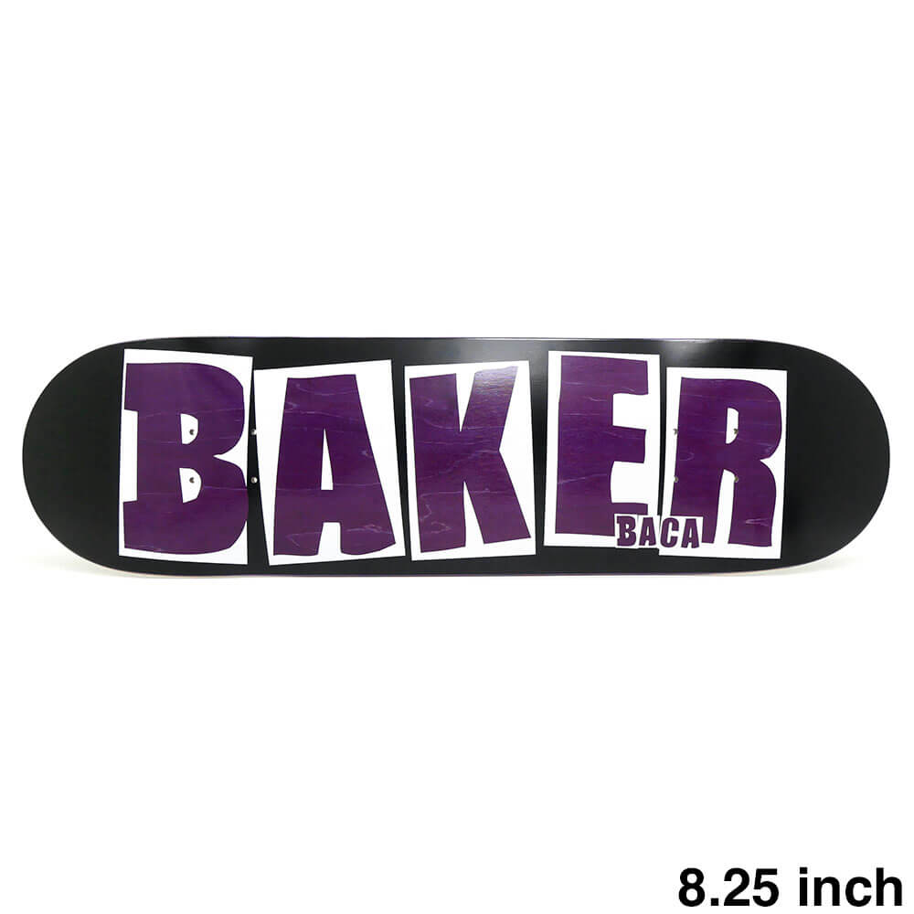 BAKER DECK ベイカー デッキ SAMMY BACA BRAND LOGO BLACK 8.25（DSM） スケートボード スケボー 1