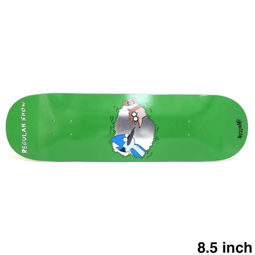 WELCOME DECK ウェルカム デッキ REGULAR SHOW x WELCOME SHRUB GREEN/SILVER FOIL 8.5 スケートボード スケボー 1