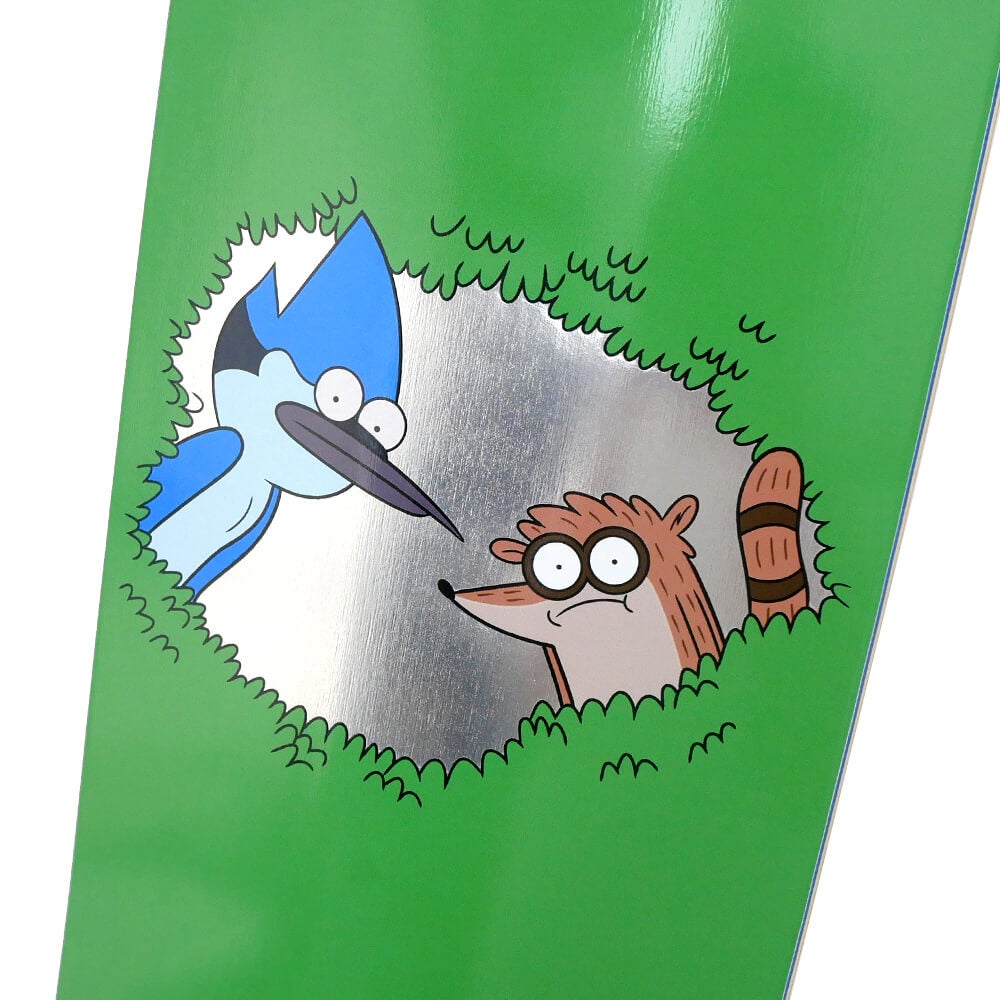 WELCOME DECK ウェルカム デッキ REGULAR SHOW x WELCOME SHRUB GREEN/SILVER FOIL 8.5 スケートボード スケボー 3