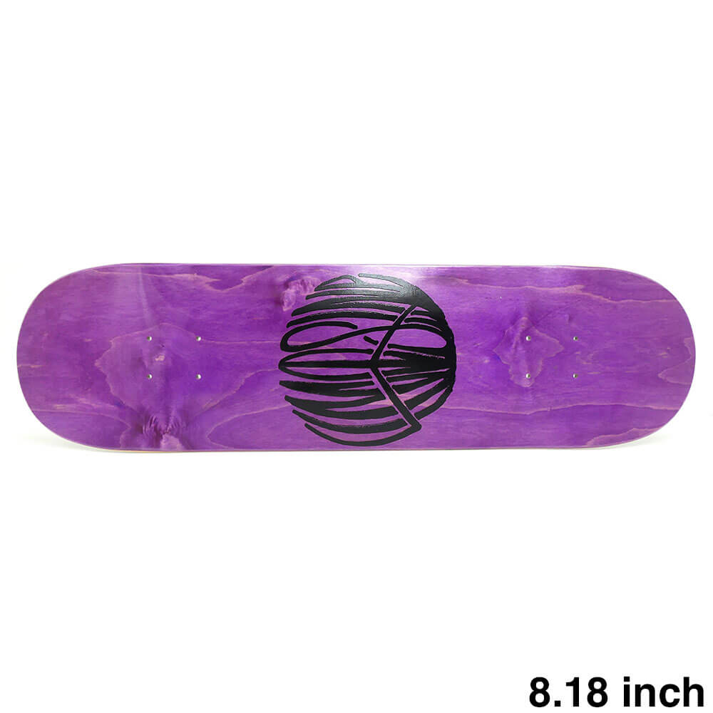 LIMOSINE DECK リモジン デッキ TEAM PEACE PURPLE STAIN 8.18 スケートボード スケボー 1