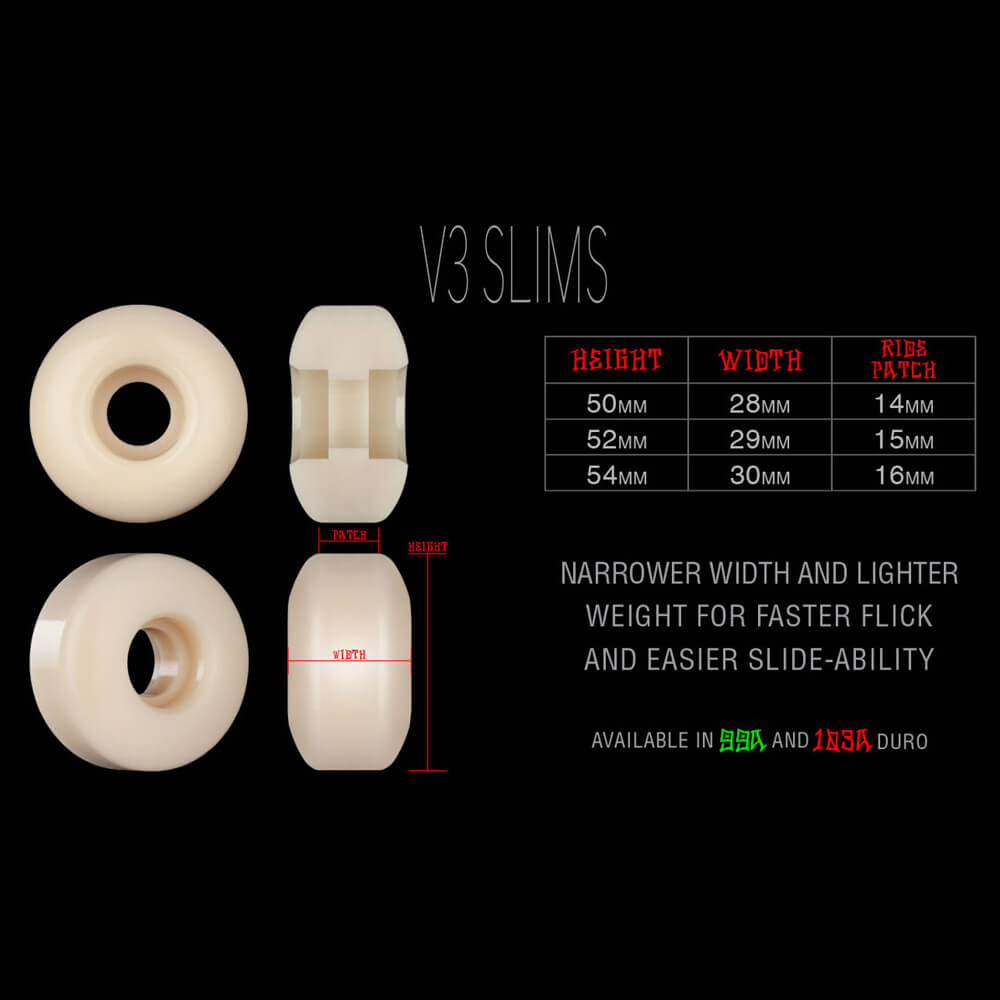 BONES WHEEL ボーンズ ウィール STF 99A V3 SLIMS 26 54mm スケートボード スケボー 2