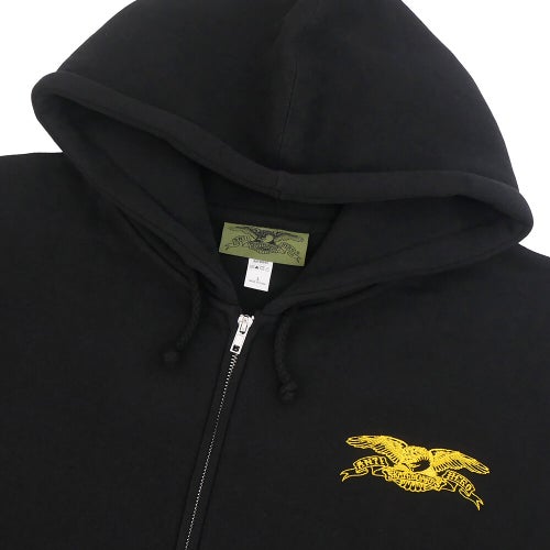  ANTIHERO HOOD アンチヒーロー パーカー BASIC EAGLE EMB ZIP UP BLACK スケートボード スケボー 1