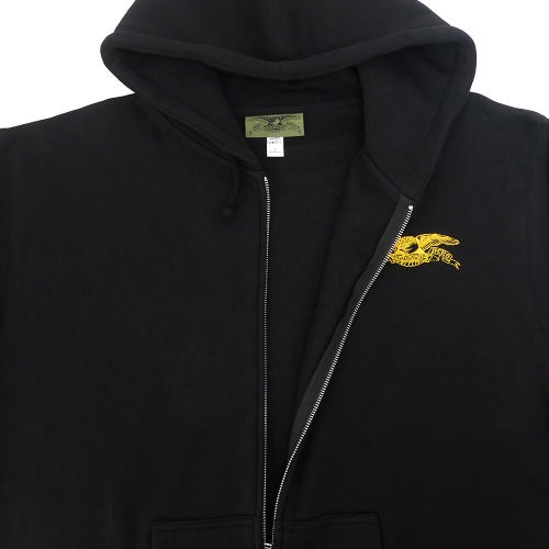  ANTIHERO HOOD アンチヒーロー パーカー BASIC EAGLE EMB ZIP UP BLACK スケートボード スケボー 2