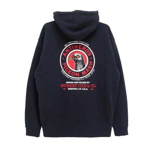 ANTIHERO HOOD アンチヒーロー パーカー PIGEON MASH NAVY スケートボード スケボー 