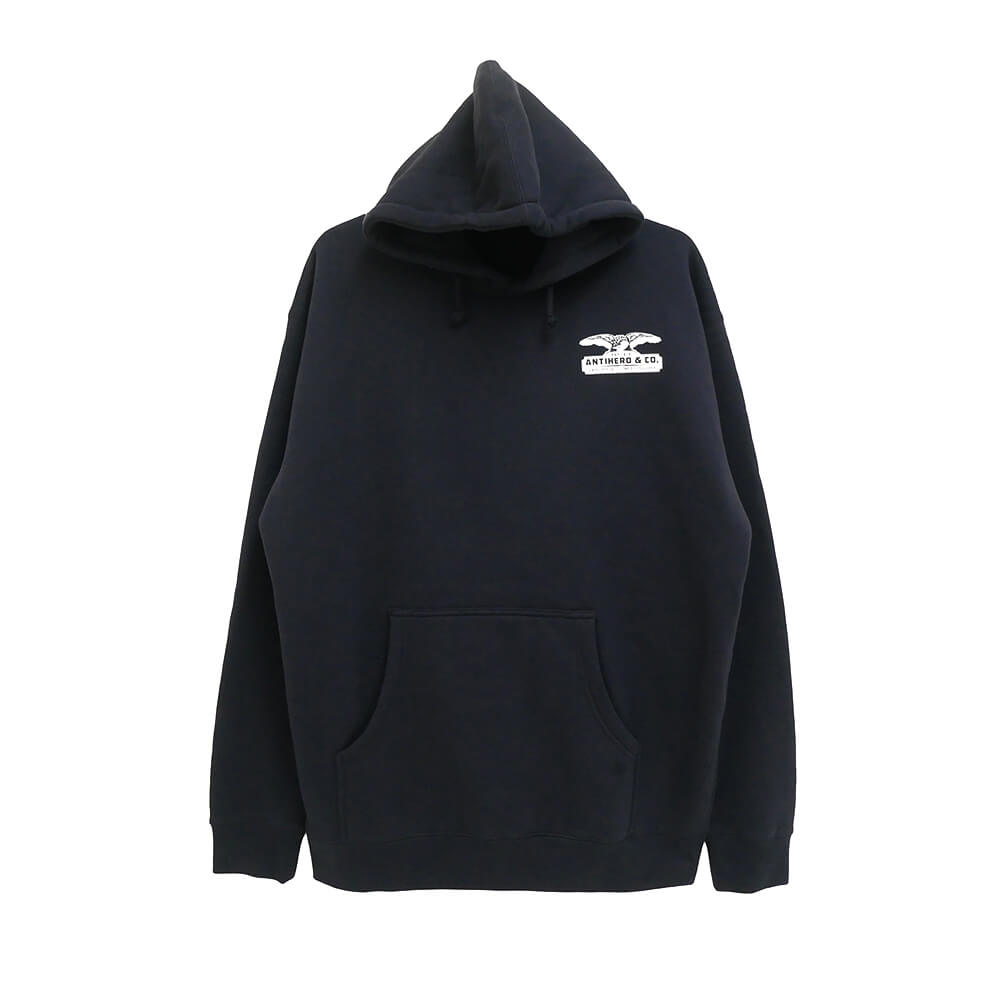 ANTIHERO HOOD アンチヒーロー パーカー PIGEON MASH NAVY スケートボード スケボー 1