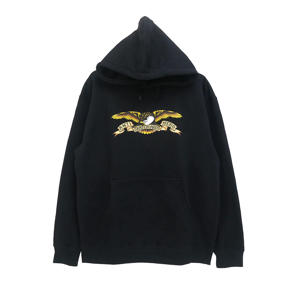 ANTIHERO HOOD アンチヒーロー パーカー EAGLE BLACK スケートボード スケボー 