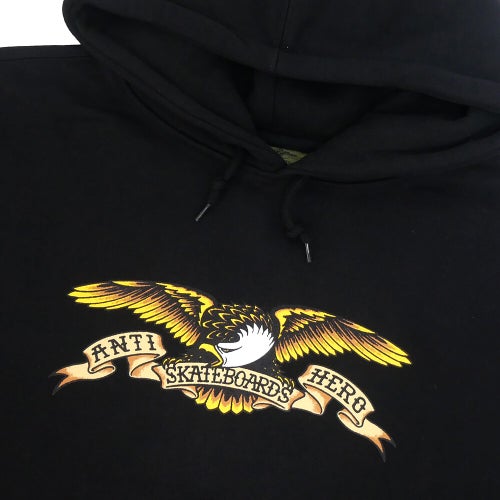 ANTIHERO HOOD アンチヒーロー パーカー EAGLE BLACK スケートボード スケボー 1