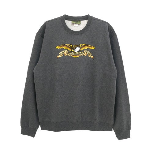 ANTIHERO CREW SWEAT アンチヒーロー トレーナー EAGLE CHARCOAL スケートボード スケボー 