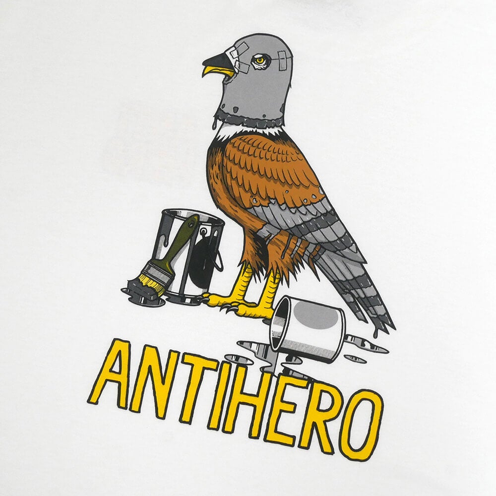 ANTIHERO LONG SLEEVE アンチヒーロー ロングスリーブTシャツ RANEY FIRST WHITE スケートボード スケボー 3
