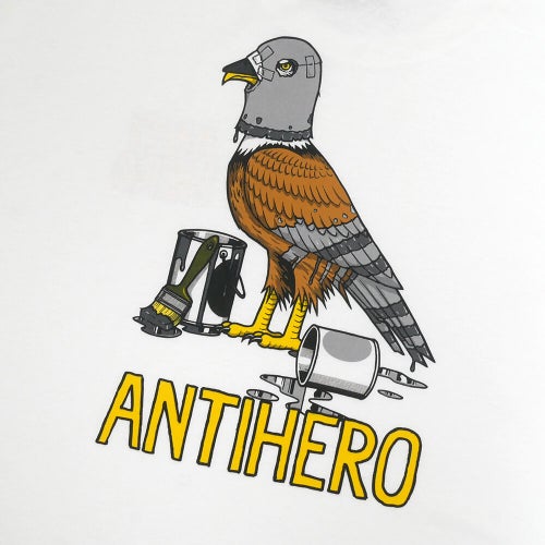 ANTIHERO LONG SLEEVE アンチヒーロー ロングスリーブTシャツ RANEY FIRST WHITE スケートボード スケボー 3