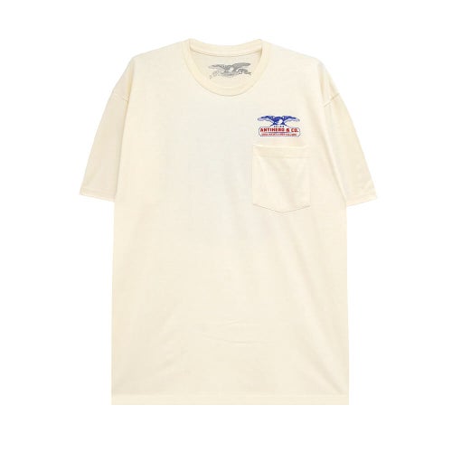 ANTIHERO T-SHIRT アンチヒーロー Tシャツ PIGEON MASH 2 POCKET NATURAL スケートボード スケボー 1