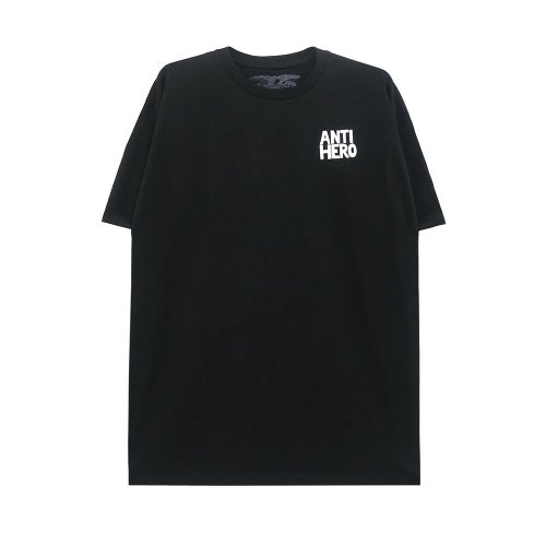 ANTIHERO T-SHIRT アンチヒーロー Tシャツ BA FIRST RINGSPAN BLACK スケートボード スケボー 1